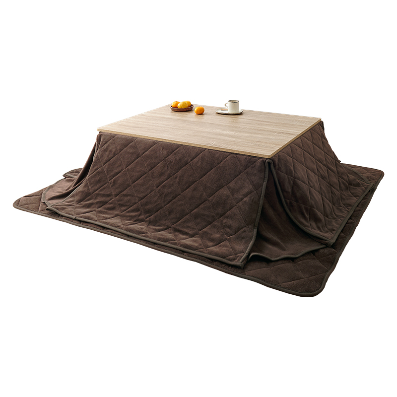 萩原 こたつ+うす掛け布団 3点セット 105×75cm ナチュラル／ブラウン KOT-7350-105NA+ユイ105 1セット（ご注文単位1セット）【直送品】