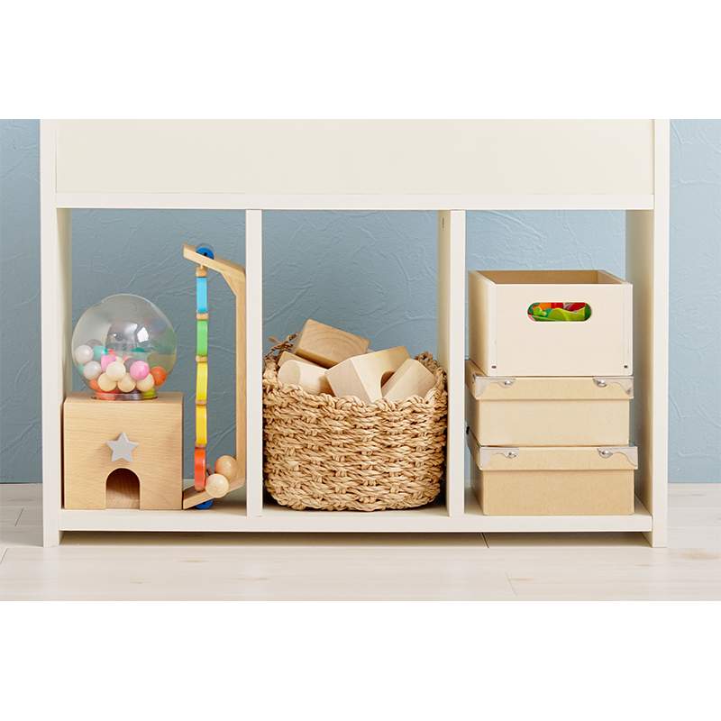 萩原 絵本ラック 幅63cm ホワイト RCC-1608WH 1台(ご注文単位1台)【直送品】