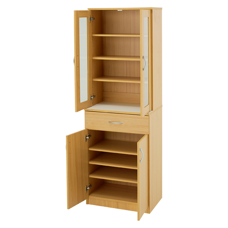 萩原 キッチンボード クレア 幅59cm ナチュラル RCC-1902NA 1台(ご注文単位1台)【直送品】
