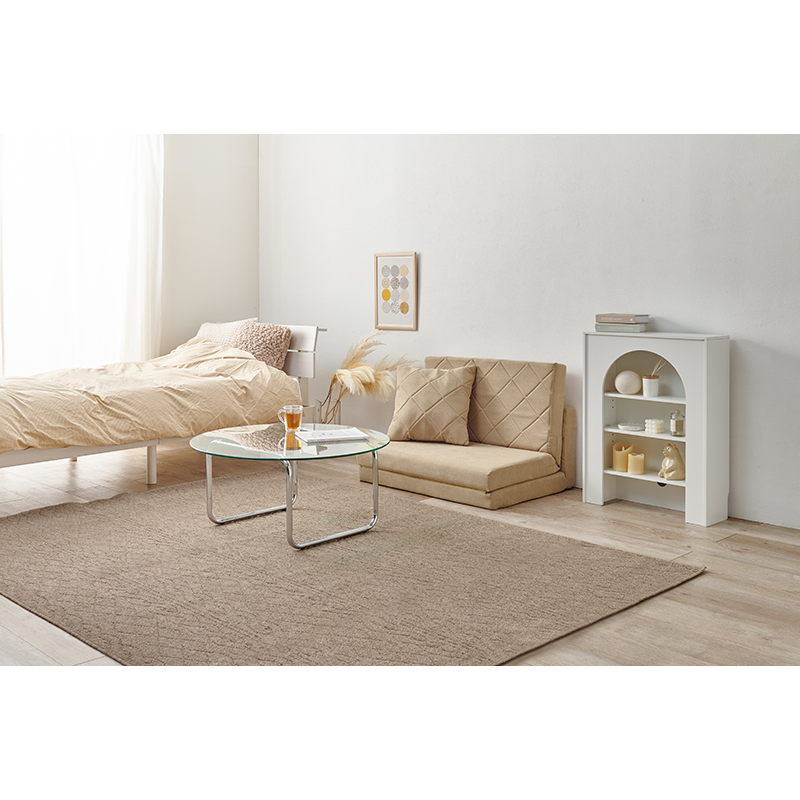 萩原 ソファベッド ステラ 幅85cm ベージュ LSF-4887BE 1台（ご注文単位1台）【直送品】