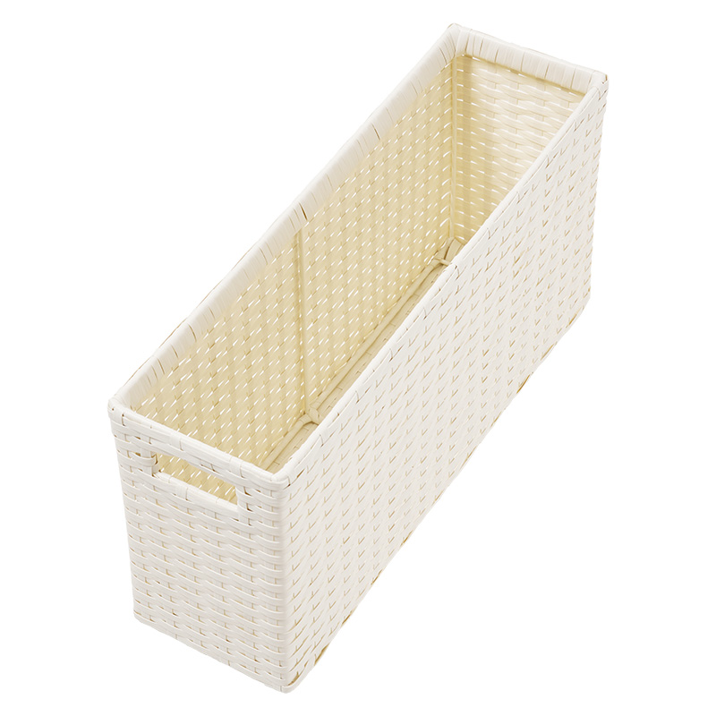 萩原 ランドリーチェスト 幅15cm ホワイト RAN-2459WH 1台(ご注文単位1台)【直送品】