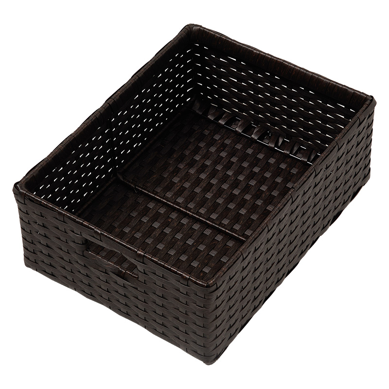 萩原 ランドリーチェスト 幅25cm ダークブラウン RAN-2461DBR 1台(ご注文単位1台)【直送品】