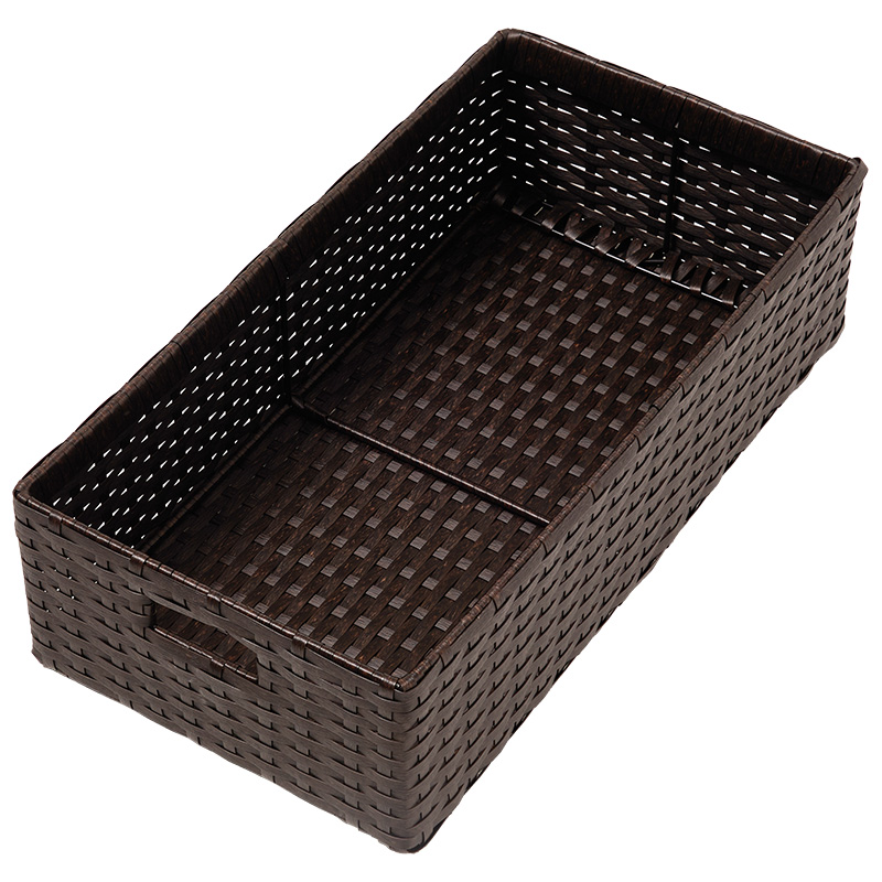 萩原 ランドリーチェスト 幅25cm ダークブラウン RAN-2461DBR 1台(ご注文単位1台)【直送品】