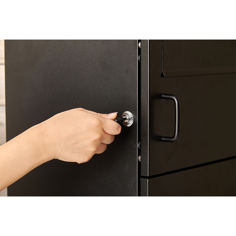 萩原 宅配ボックス 幅39.5cm ブラック LPS-4990BK 1台（ご注文単位1台）【直送品】