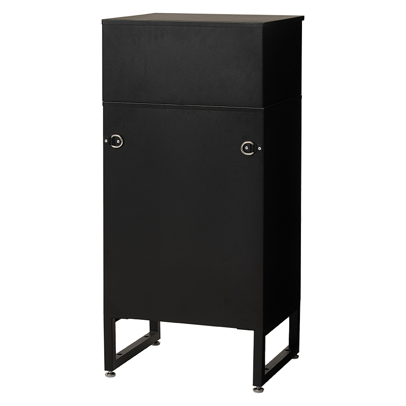萩原 宅配ボックス 幅45cm ブラック LPS-4991BK 1台（ご注文単位1台）【直送品】