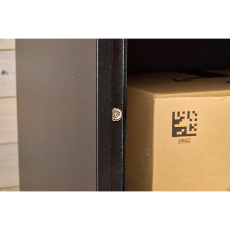 萩原 宅配ボックス 幅45cm ブラック LPS-4991BK 1台（ご注文単位1台）【直送品】