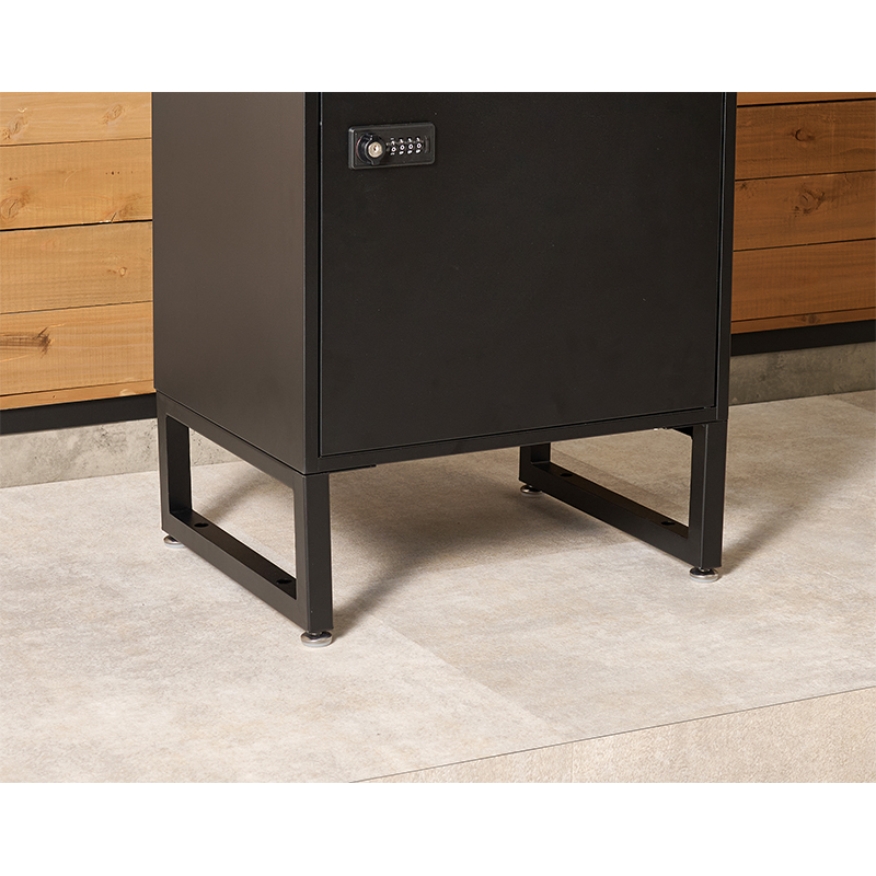 萩原 宅配ボックス 幅45cm ブラック LPS-4991BK 1台（ご注文単位1台）【直送品】