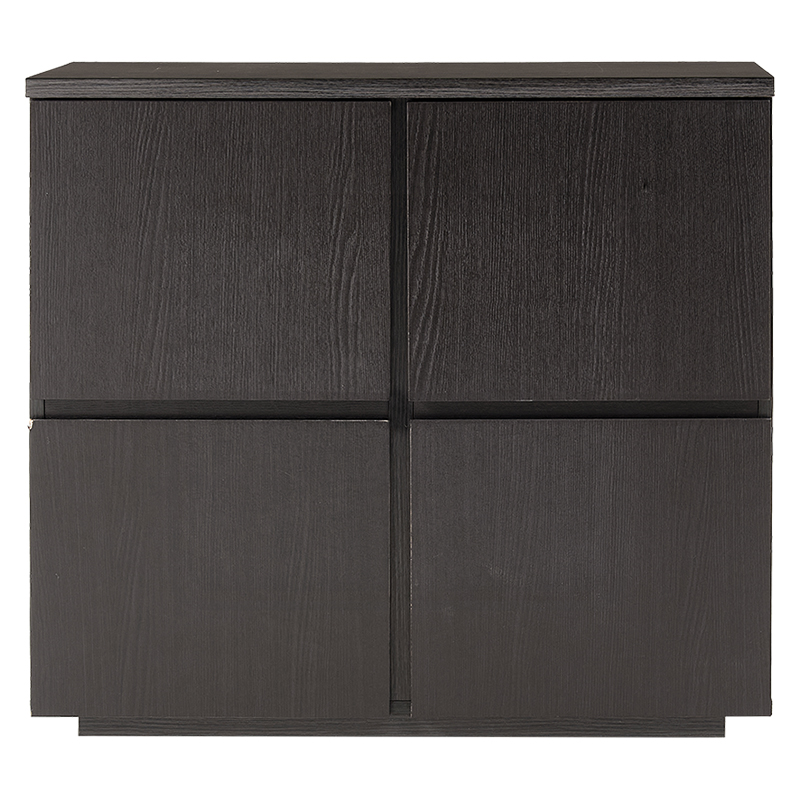 萩原 キャビネット ナイス 幅79cm ダークブラウン RCC-1496DBR 1台(ご注文単位1台)【直送品】