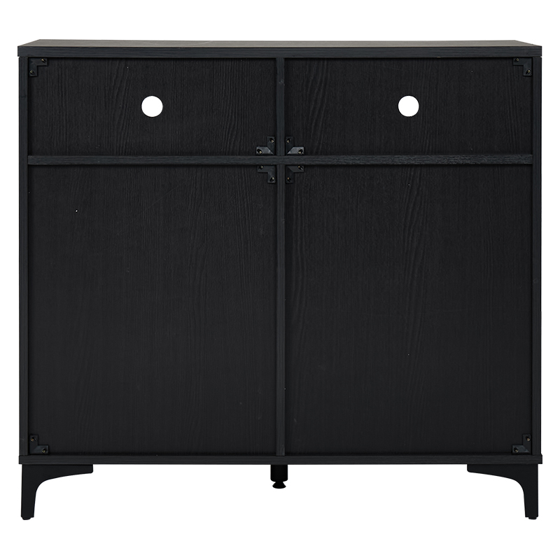 萩原 キャビネット 幅90cm ダークブラウン RCC-1524DBR 1台(ご注文単位1台)【直送品】