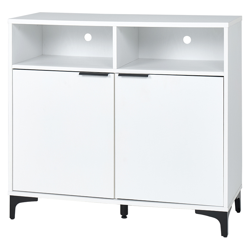 萩原 キャビネット 幅90cm ホワイトウォッシュ RCC-1524WH 1台（ご注文単位1台）【直送品】