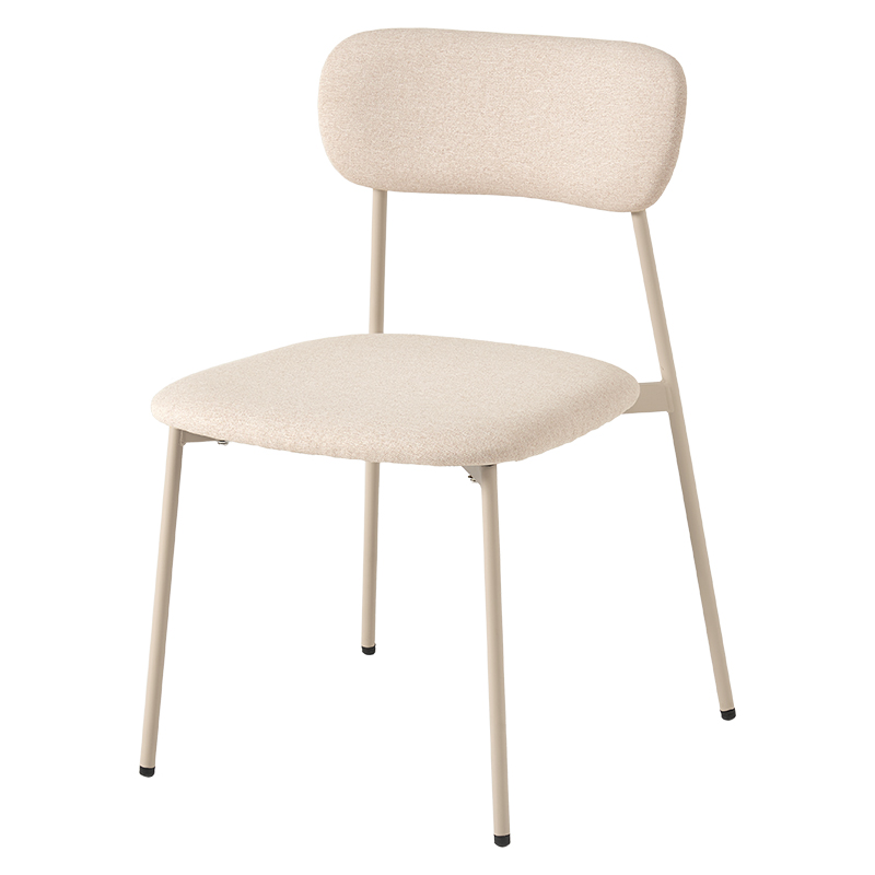 萩原 ダイニングチェア 2脚組 ベージュ BC-8656BE-2S 1セット（ご注文単位1セット）【直送品】