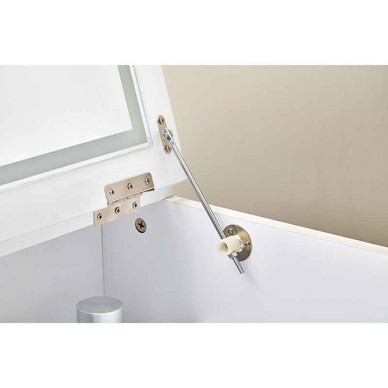 萩原 ドレッサー 50cm LEDライト・スツール付 ホワイト MD-6755WH 1台（ご注文単位1台）【直送品】