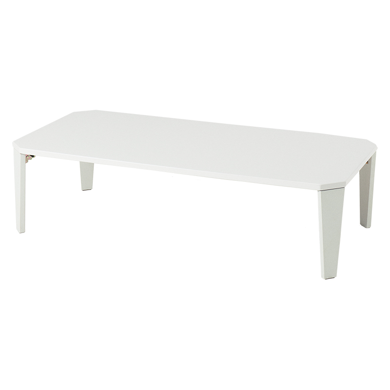 萩原 折りたたみテーブル クルール 120×60 クリアホワイト クルール120CW 1台（ご注文単位1台）【直送品】