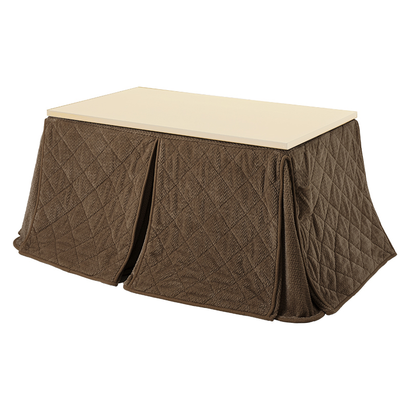萩原 こたつ掛布団 ハイタイプ 135×80用 ブラウン ポカFH135-BR 1台（ご注文単位1台）【直送品】