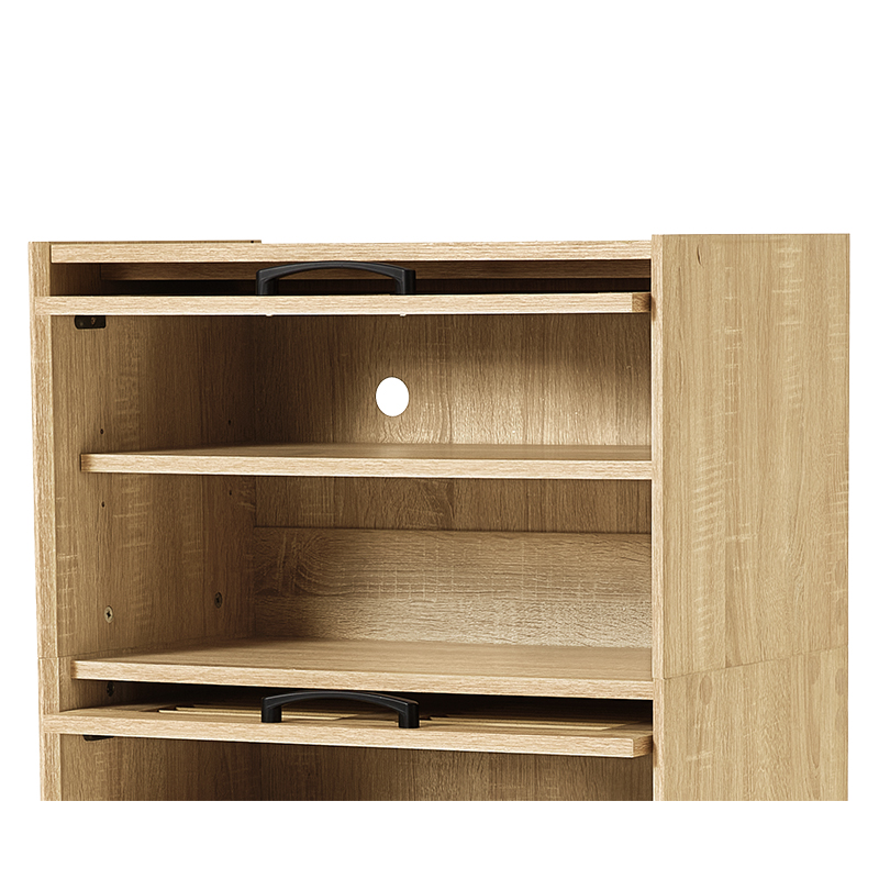 萩原 シューズラック 2扉 ナチュラル RSR-1528NA 1台（ご注文単位1台）【直送品】