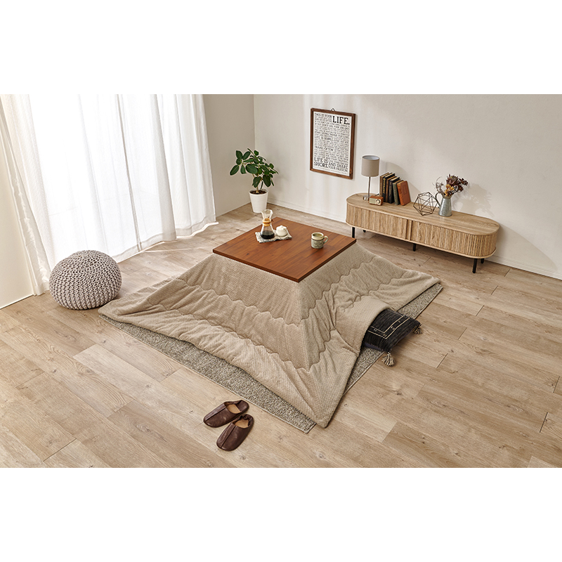 萩原 こたつ タリス 75×75 掛布団セット ポカグレージュ タリスK75+ポカ80-GG 1セット（ご注文単位1セット）【直送品】