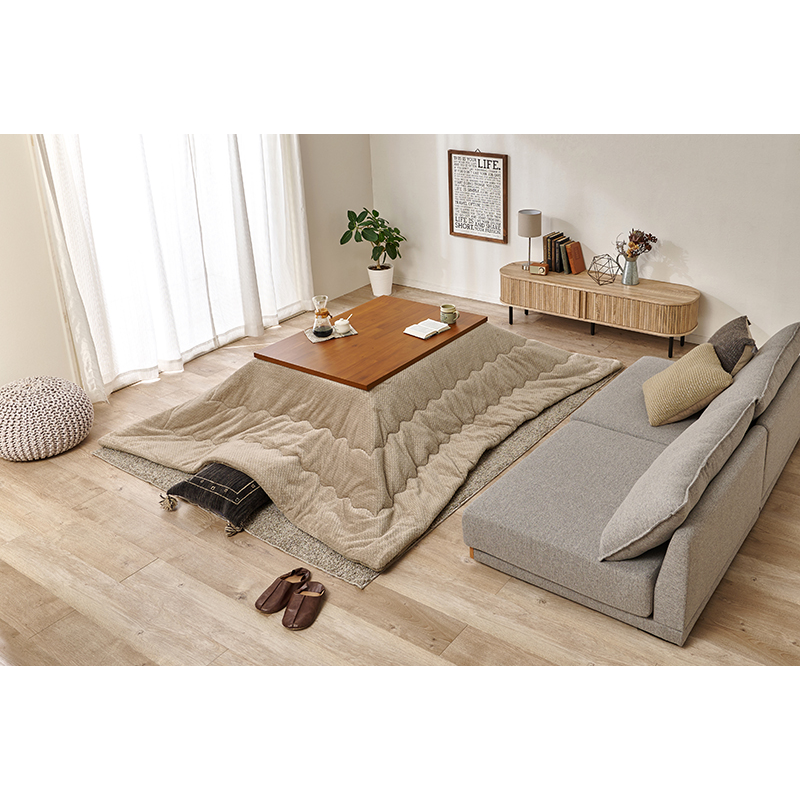 萩原 こたつ タリス 105×75 掛布団セット ポカグレージュ タリスK105+ポカ120-GG 1セット（ご注文単位1セット）【直送品】