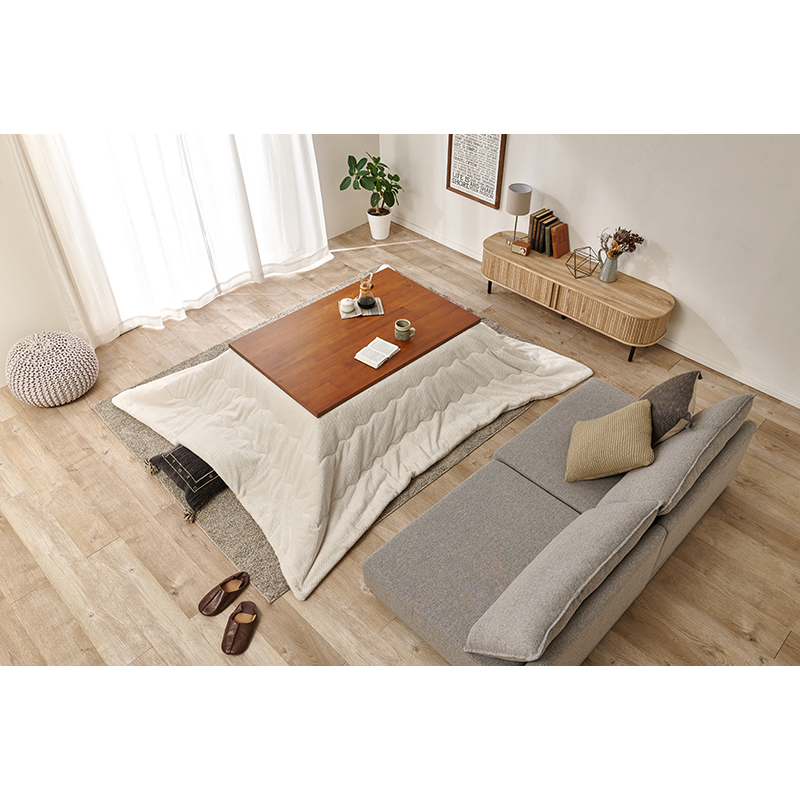 萩原 こたつ タリス 120×80 掛布団セット ポカアイボリー タリスK120+ポカ120-IV 1セット（ご注文単位1セット）【直送品】