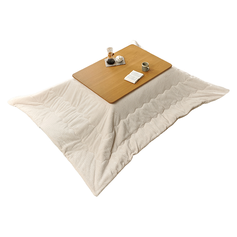 萩原 こたつ リノ 105×75 掛布団セット ナチュラル／ポカアイボリー リノCF105NA+ポカUF120IV 1セット（ご注文単位1セット）【直送品】