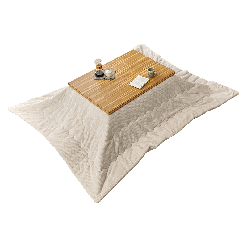 萩原 こたつ ルーン 105×75 掛布団セット ナチュラル／ポカアイボリー ルーン105NA+ポカUF120-IV 1セット（ご注文単位1セット）【直送品】