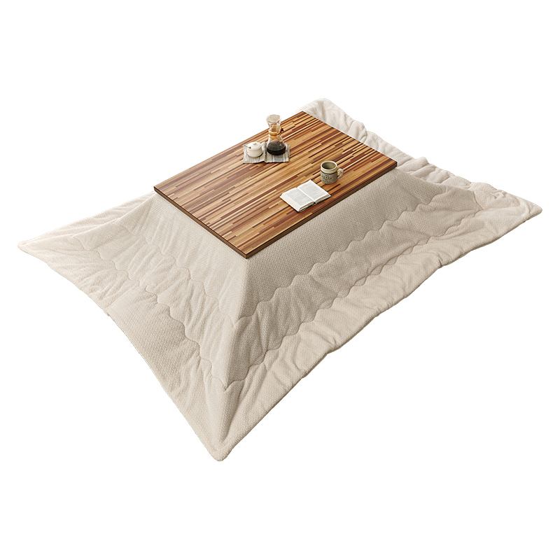 萩原 こたつ ルーン 105×75 掛布団セット ブラウン／ポカアイボリー ルーン105WN+ポカUF120-IV 1セット（ご注文単位1セット）【直送品】