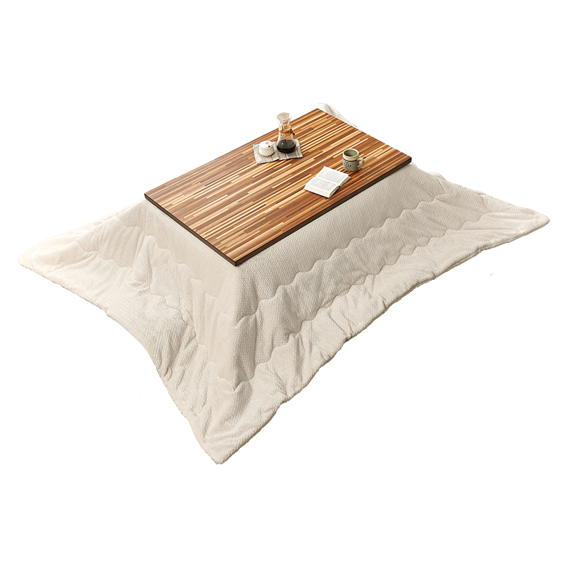 萩原 こたつ ルーン 120×75 掛布団セット ブラウン／ポカアイボリー ルーン120WN+ポカUF120-IV 1セット（ご注文単位1セット）【直送品】