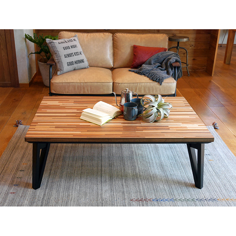 萩原 こたつ ルーン 120×75 掛布団セット ブラウン／ポカアイボリー ルーン120WN+ポカUF120-IV 1セット（ご注文単位1セット）【直送品】
