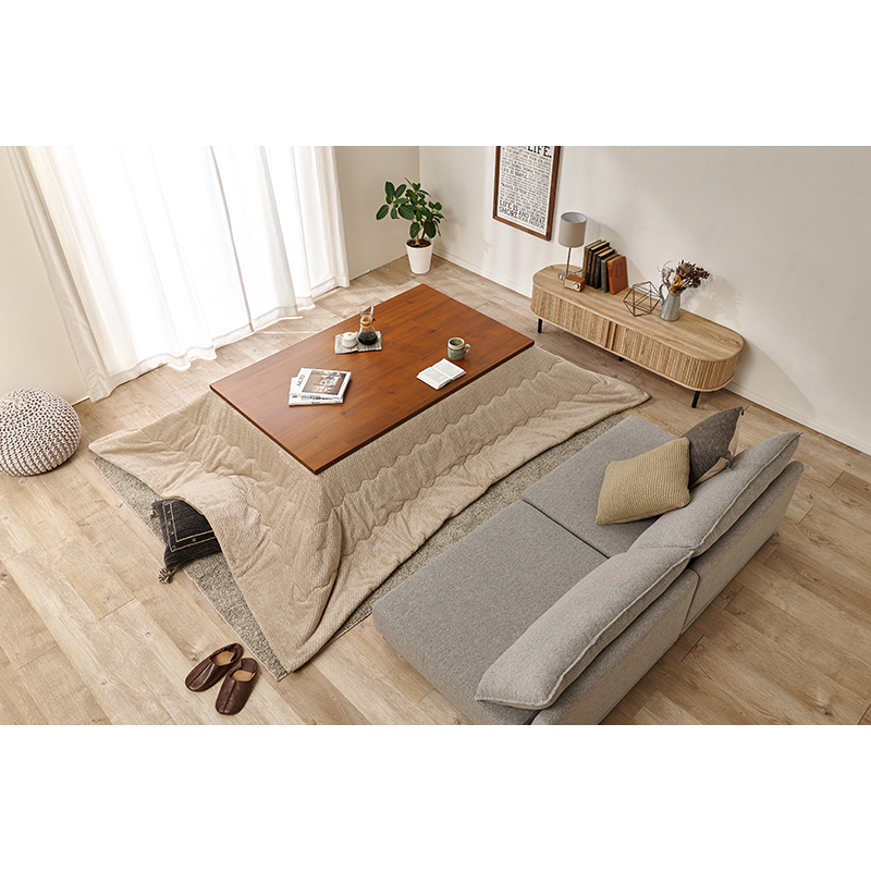 萩原 こたつ タリス 150×90 掛布団セット ポカグレージュ タリスK150+ポカ150-GG 1セット（ご注文単位1セット）【直送品】