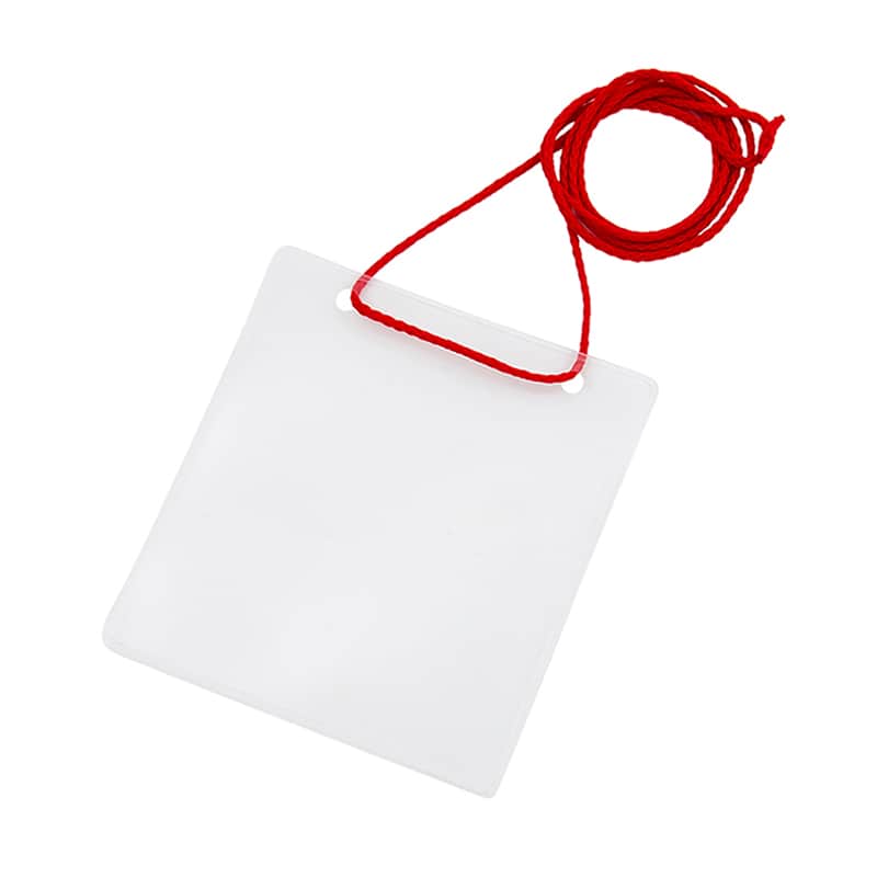 ハピラ イベント用名札 50枚入 レッド TKNE50RD 1束（ご注文単位1束）【直送品】