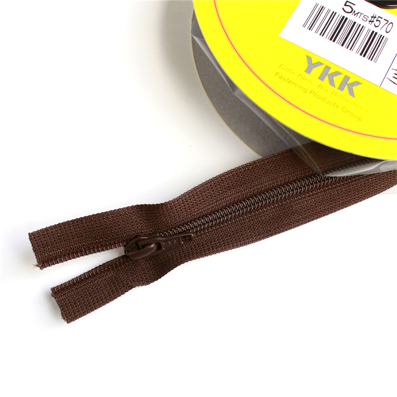 Y.K.K フラットニットファスナー 5Mチェーン FN500-570 1巻（ご注文単位1巻）【直送品】