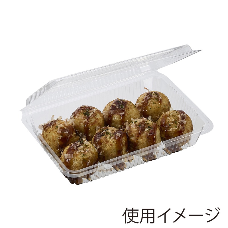 シーピー化成 食品容器 フードパック(折蓋タイプ) H-1-B 大浅 100枚/袋