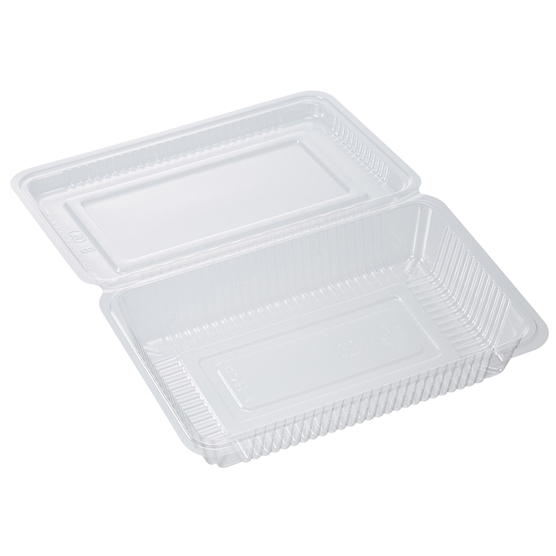シーピー化成 食品容器 フードパック(折蓋タイプ) H-1-B 大浅 100枚/袋
