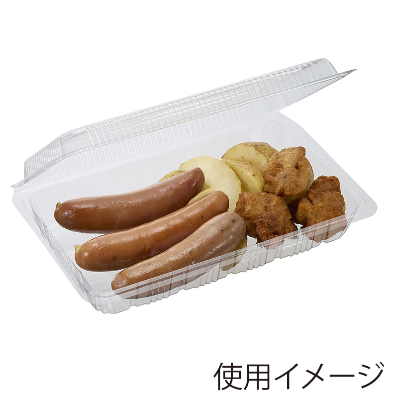 シーピー化成 食品容器 フードパック(折蓋タイプ) H-6-A 100枚/袋