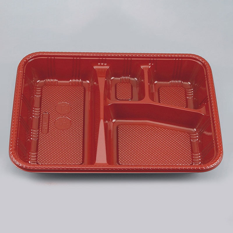 シーピー化成 弁当容器　Z-115　のせ蓋セット  あかね 100個/袋（ご注文単位6袋）【直送品】