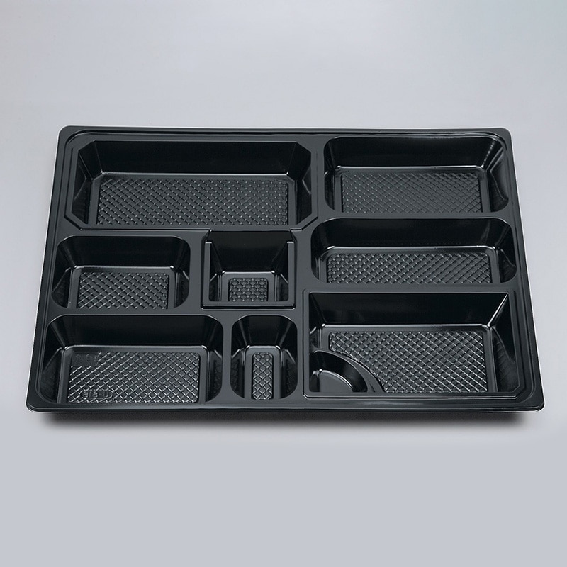 シーピー化成 仕出し容器　U-81-B　中仕切  黒 20個/袋（ご注文単位4袋）【直送品】