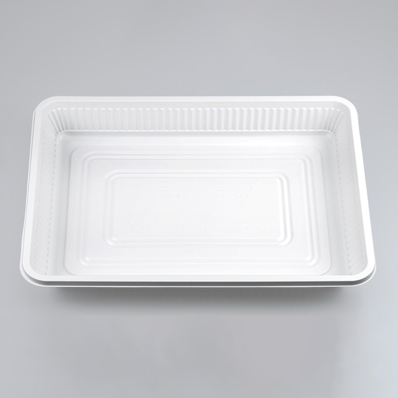 シーピー化成 米飯容器 耐熱-10 のせ蓋セット ホワイト 100個/袋(ご注文単位6袋)【直送品】