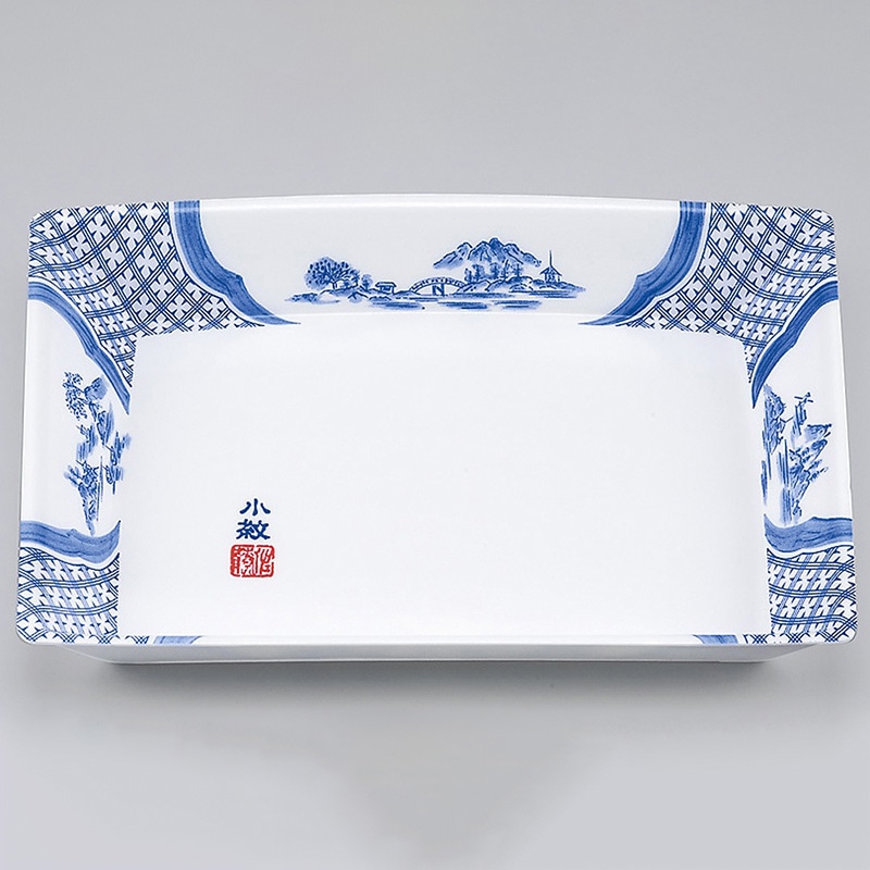 シーピー化成 刺身用トレー V-306 小紋山水 50個/袋（ご注文単位12袋）【直送品】