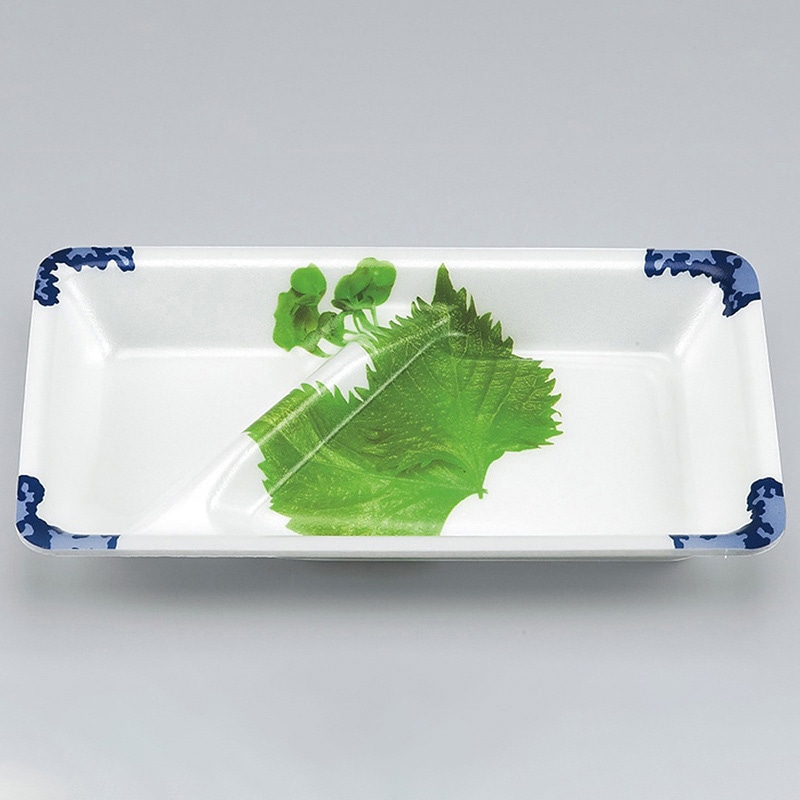 シーピー化成 刺身用トレー V-397 大葉 50個/袋（ご注文単位10袋）【直送品】