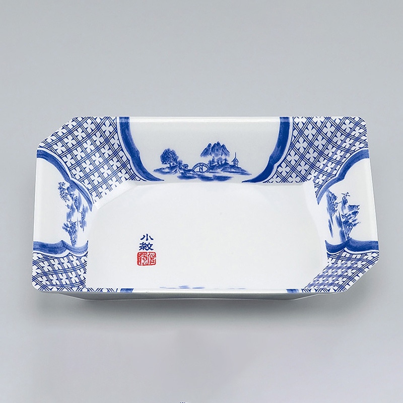 シーピー化成 刺身用トレー V-443 小紋山水 50個/袋（ご注文単位24袋）【直送品】