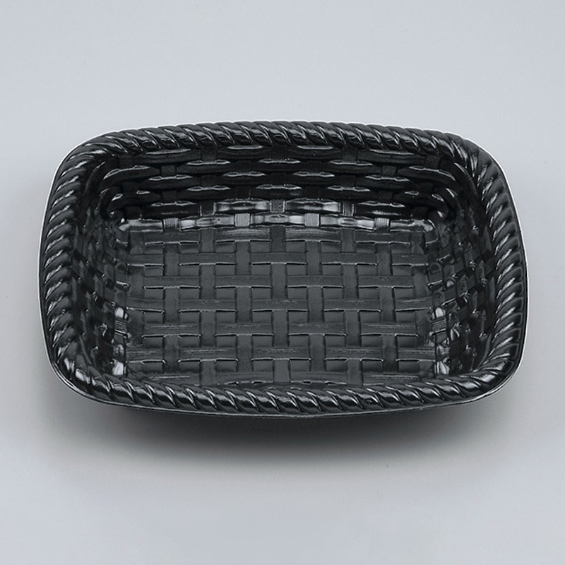 シーピー化成 惣菜容器 本体 P-523 黒 50枚/袋(ご注文単位12袋)【直送品】