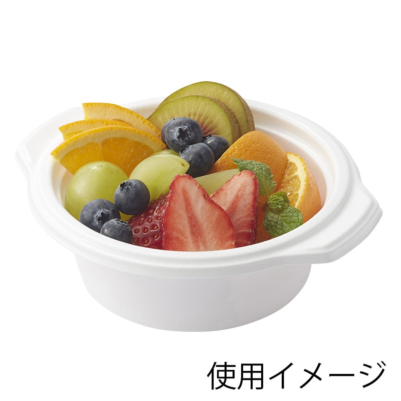 シーピー化成 鍋型容器 BF-384 本体 ホワイト 50枚/袋