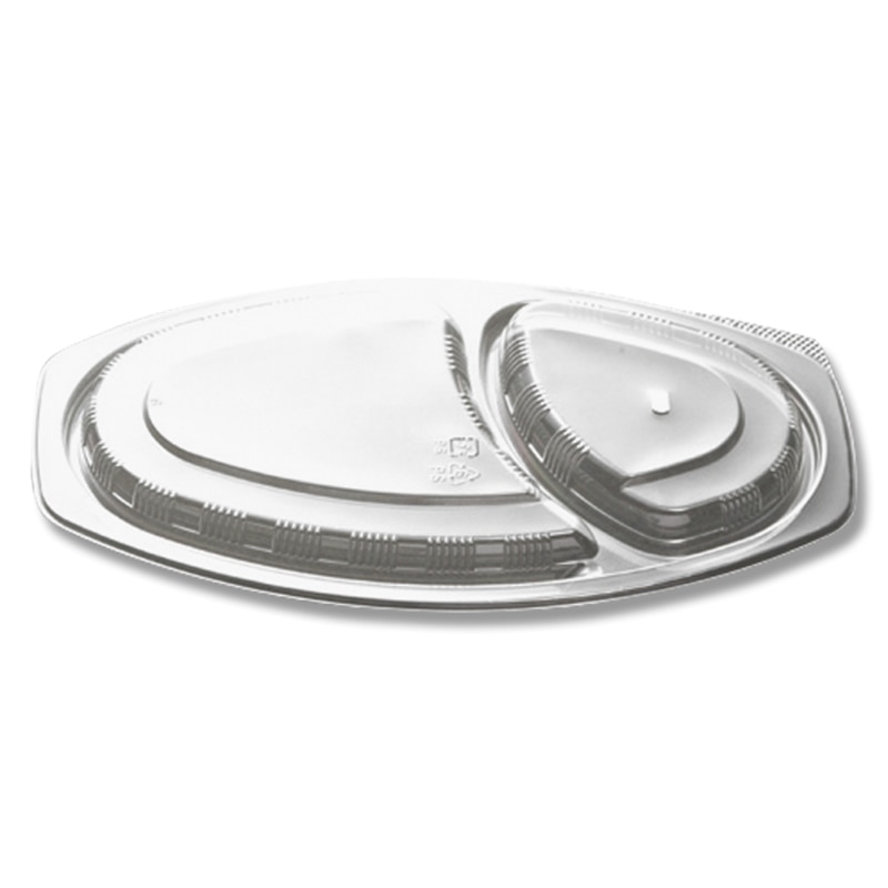 シーピー化成 カレー容器 BFカレー内6 嵌合蓋U字穴 50枚/袋