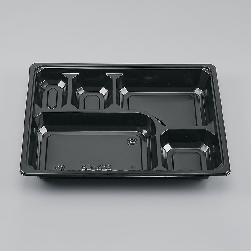 シーピー化成 紙容器一体型　中仕切  80-60B　黒 50枚/袋（ご注文単位6袋）【直送品】