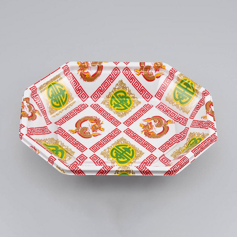 シーピー化成 惣菜容器　BF惣菜内　本体 24 雷紋赤 50個/袋（ご注文単位16袋）【直送品】