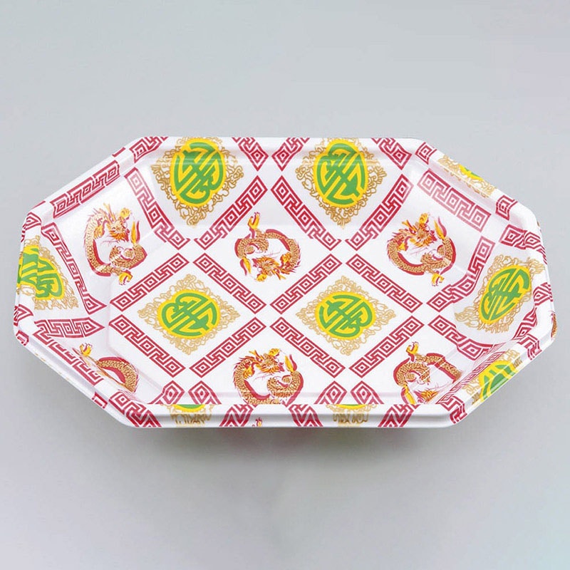 シーピー化成 惣菜容器 BF惣菜内 本体 25 雷紋赤 50個/袋(ご注文単位12袋)【直送品】