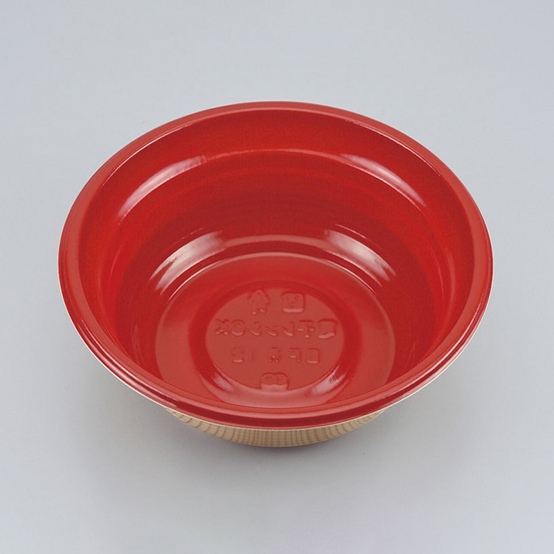 シーピー化成 丼容器　BF丼12　本体  赤杉 50枚/袋（ご注文単位18袋）【直送品】