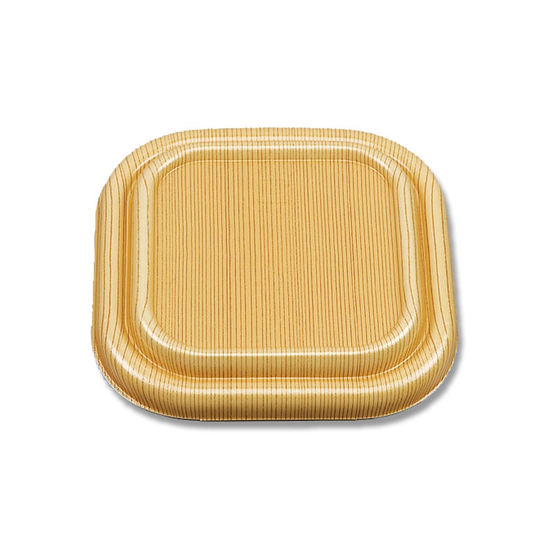 シーピー化成 丼容器用 共のせ蓋 VK-77 杉目 25枚/袋(ご注文単位24袋)【直送品】