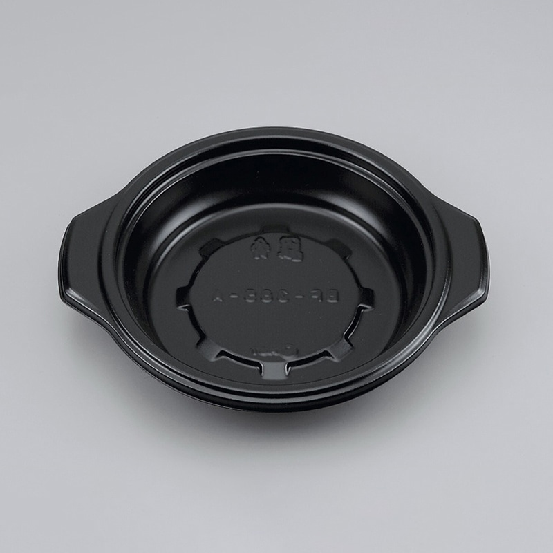 シーピー化成 鍋型容器 本体 BF-385-A 黒 50個/袋(ご注文単位18袋)【直送品】