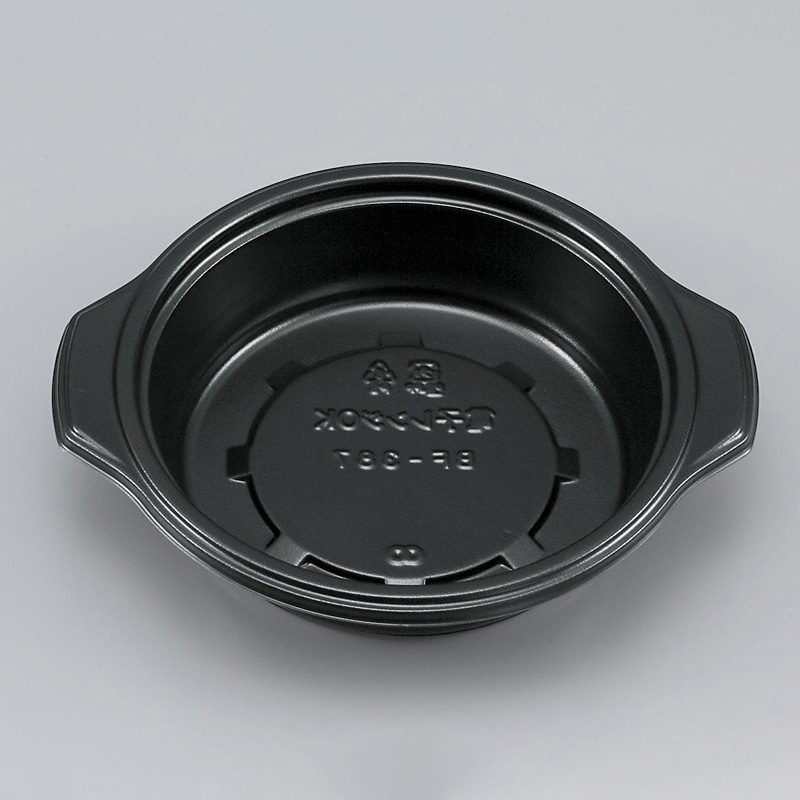 シーピー化成 鍋型容器　本体 BF-387 黒 50個/袋（ご注文単位18袋）【直送品】