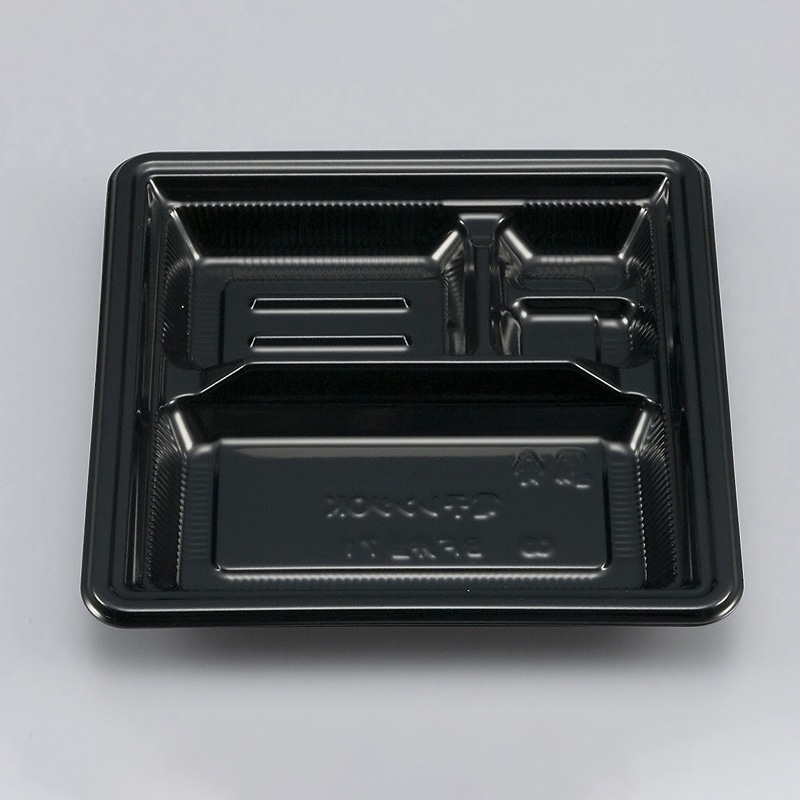 シーピー化成 弁当容器　BF弁当　本体 71 黒 50枚/束（ご注文単位18束）【直送品】